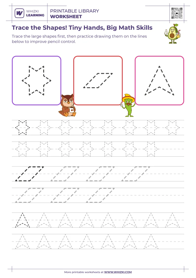 Trace the Shapes! Tiny Hands, Big Math Skills