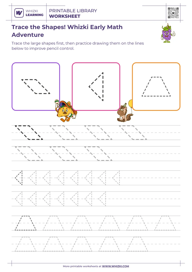 Trace the Shapes! Whizki Early Math Adventure