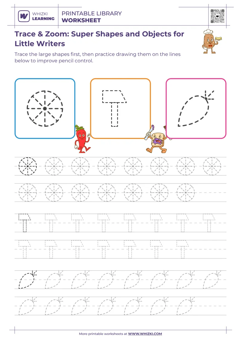 Trace & Zoom: Super Shapes and Objects for Little Writers