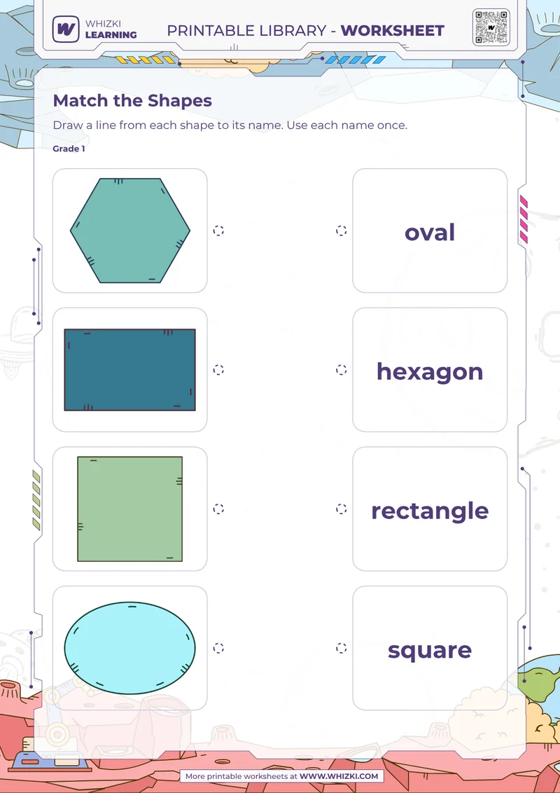 Two-Dimensional Shape Matching Worksheet