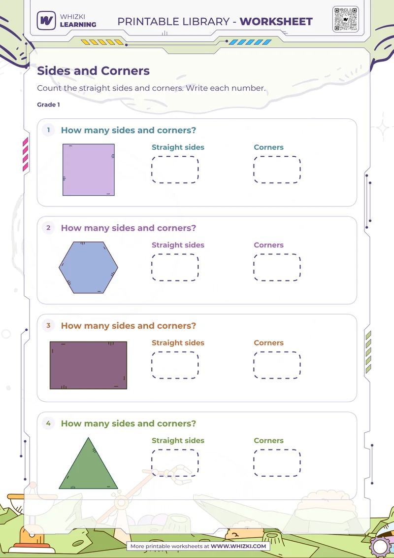 Two-Dimensional Shape Recognition Worksheet