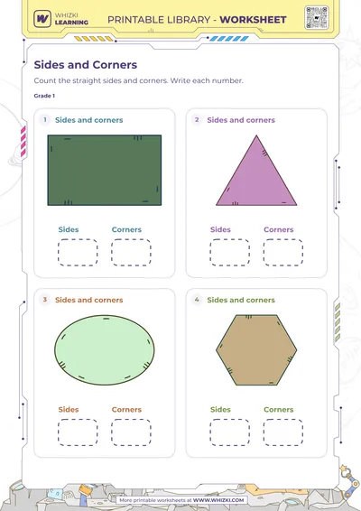 Two-Dimensional Shapes Counting Worksheet