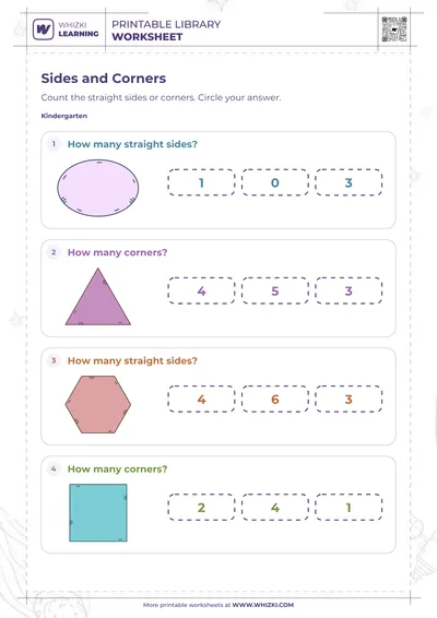 Two-Dimensional Shapes Counting Worksheet