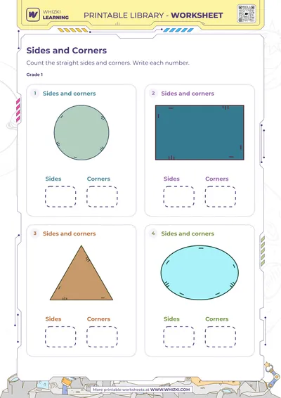 Two-Dimensional Shapes Counting Worksheet