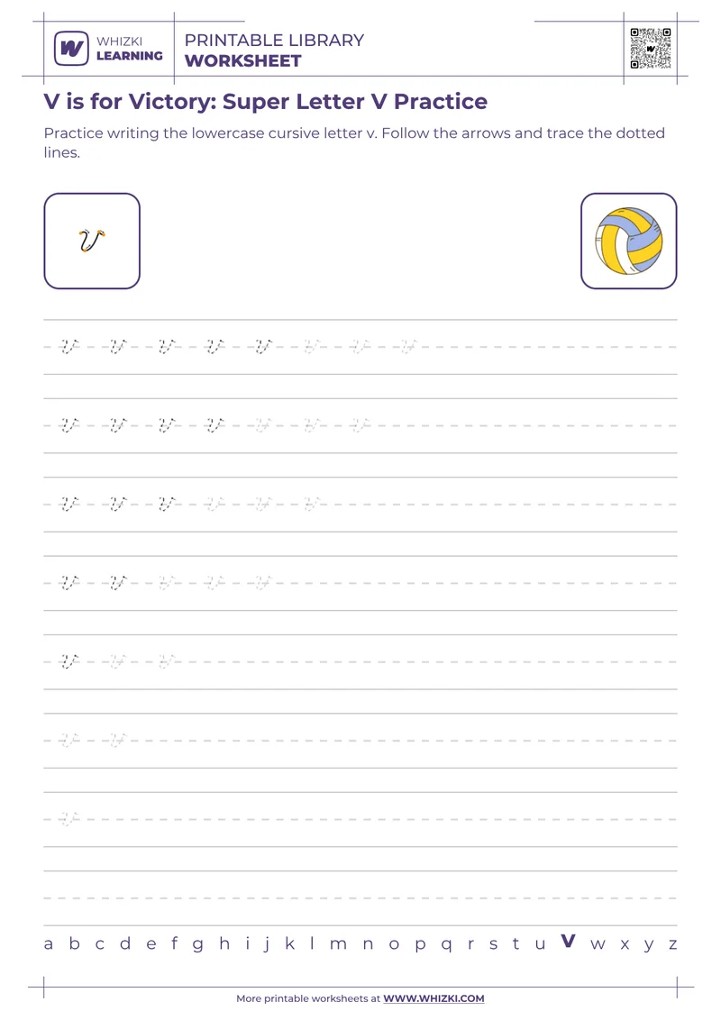 V is for Victory: Super Letter V Practice