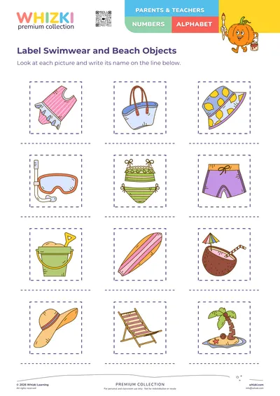 Label Swimwear and Beach Objects