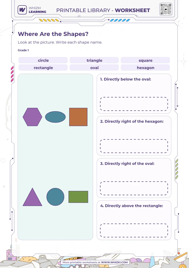Where Are the Shapes? Shape Recognition Worksheet