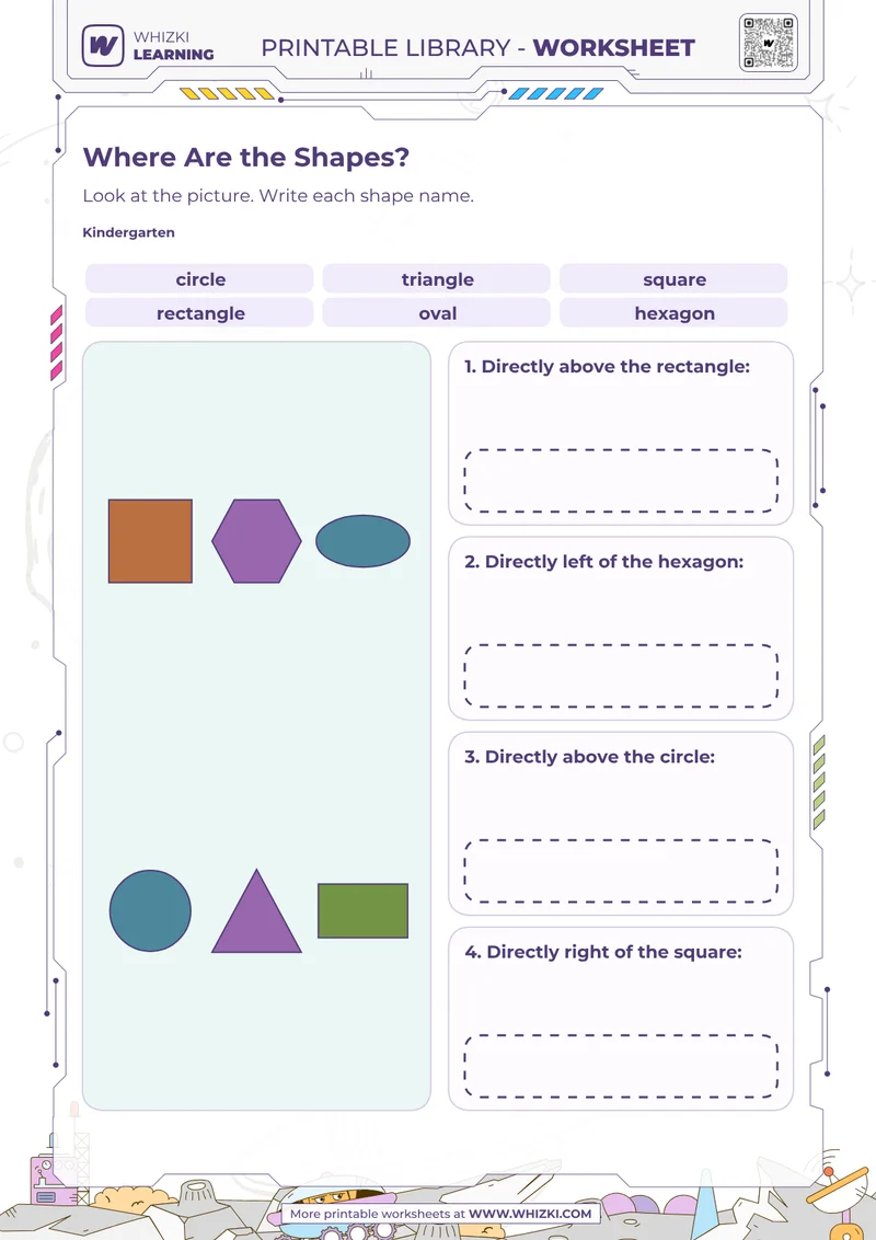 Where Are the Shapes? Shape Recognition Worksheet