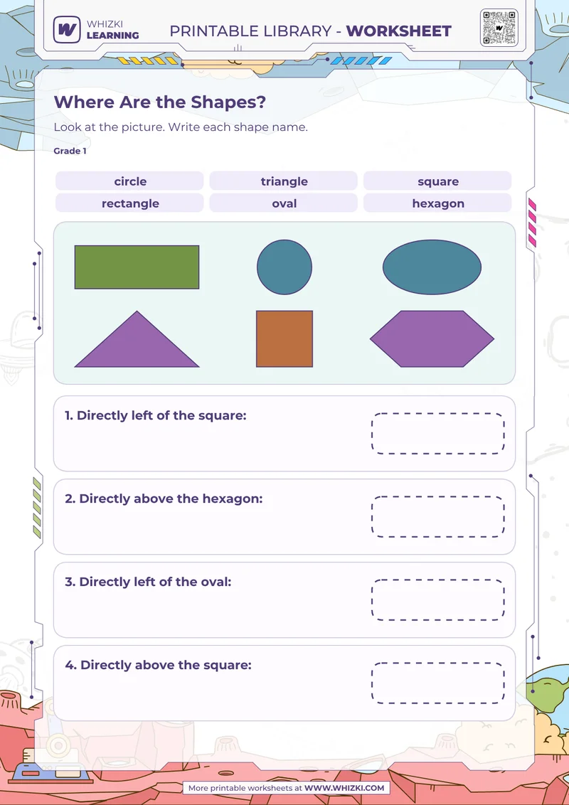 Where Are the Shapes? Shape Recognition Worksheet