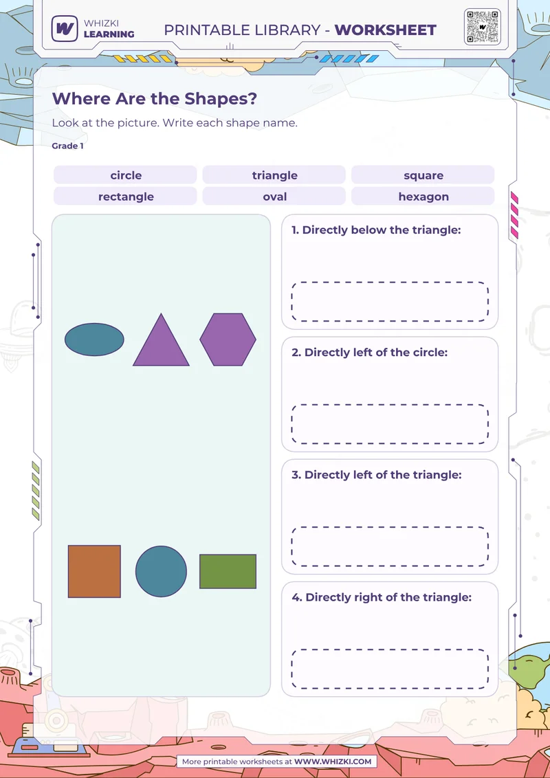 Where Are the Shapes? Shape Recognition Worksheet