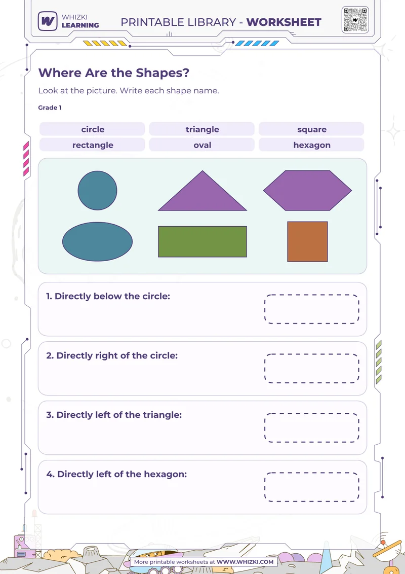 Where Are the Shapes? Shape Recognition Worksheet