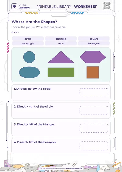 Where Are the Shapes? Shape Recognition Worksheet