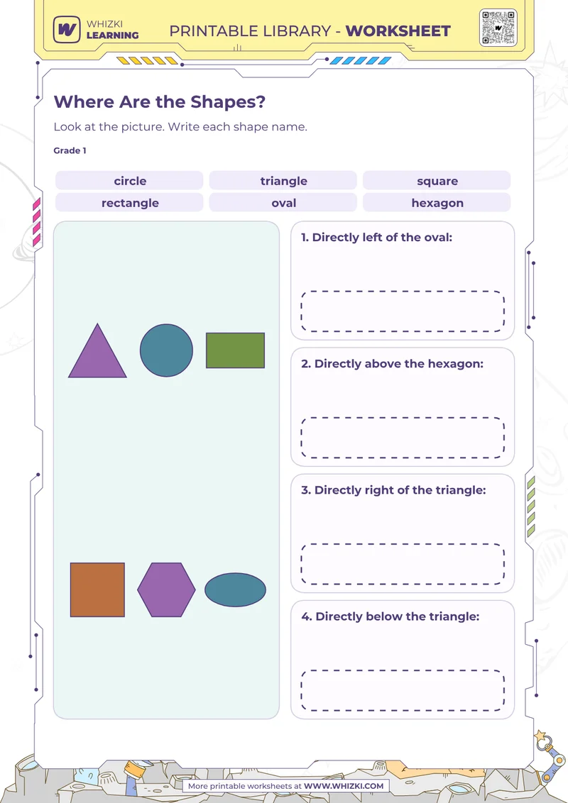 Where Are the Shapes? Shape Recognition Worksheet