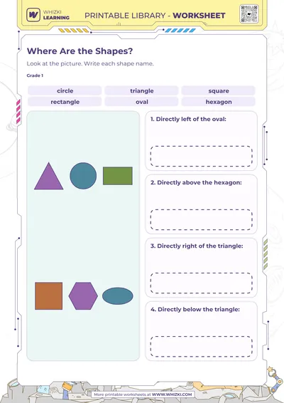 Where Are the Shapes? Shape Recognition Worksheet
