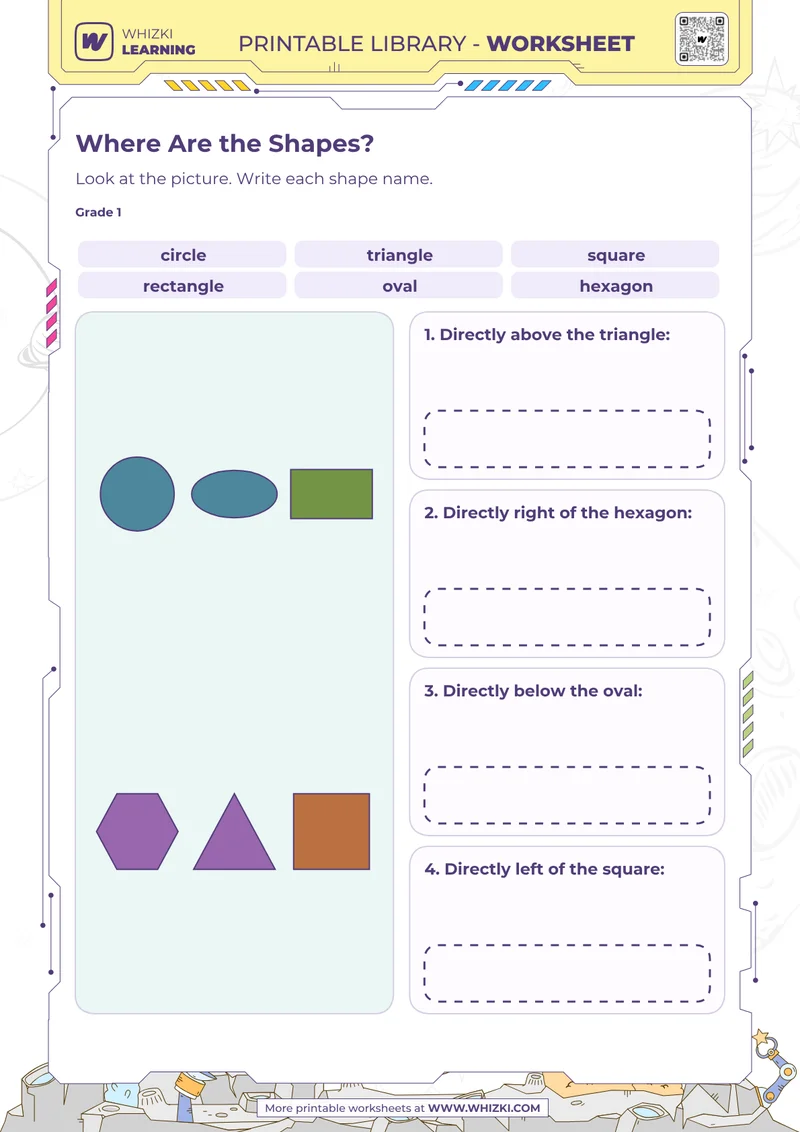 Where Are the Shapes? Shape Recognition Worksheet