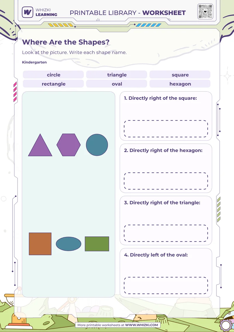 Where Are the Shapes? Worksheet