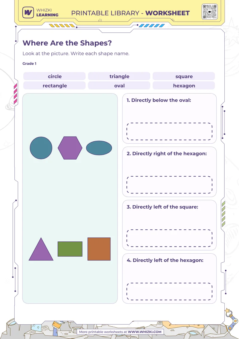 Where Are the Shapes? Worksheet