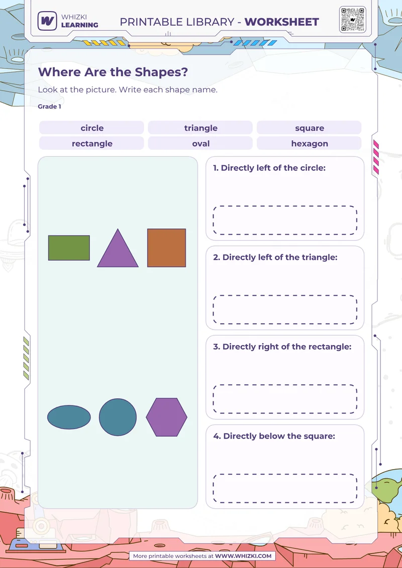 Where Are the Shapes? Worksheet