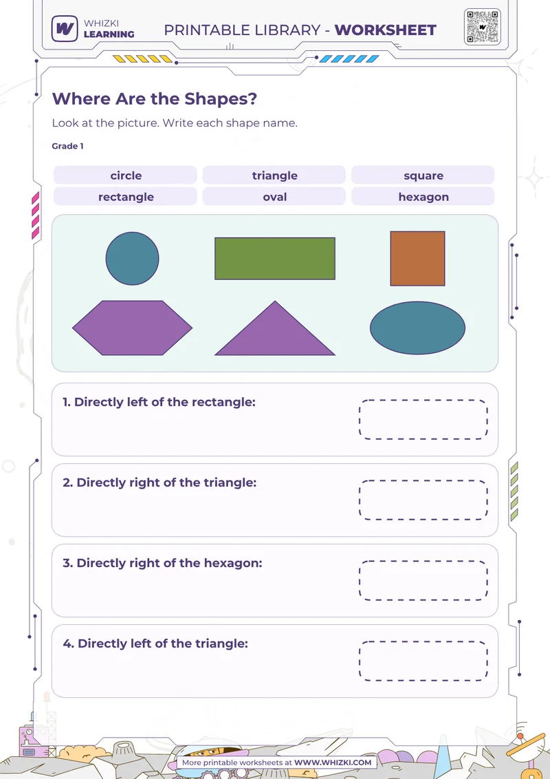 Where Are the Shapes Worksheet