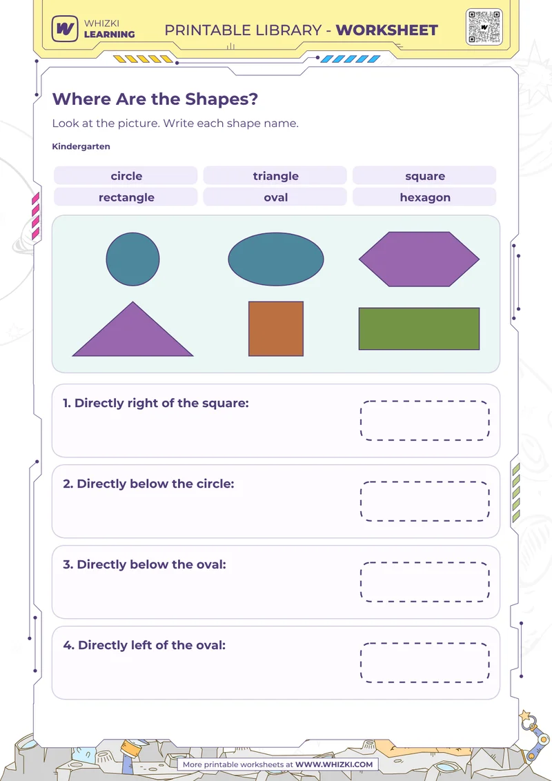 Where Are the Shapes? Worksheet