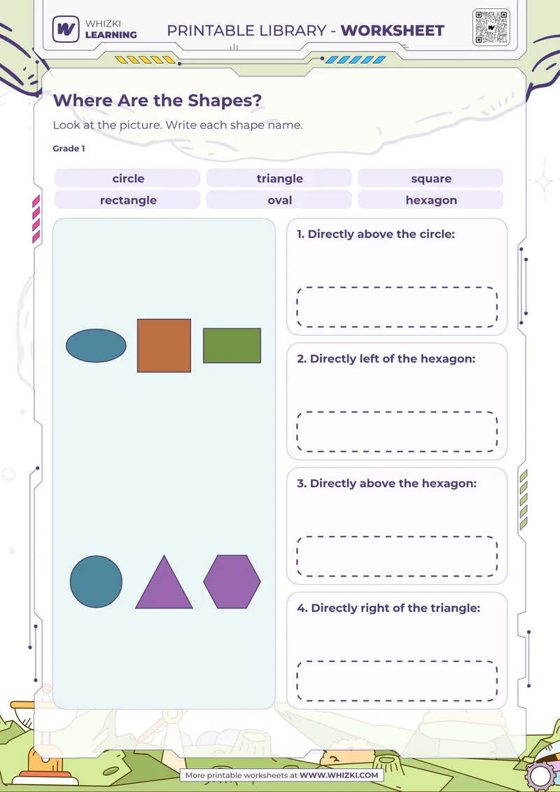 Where Are the Shapes? Worksheet