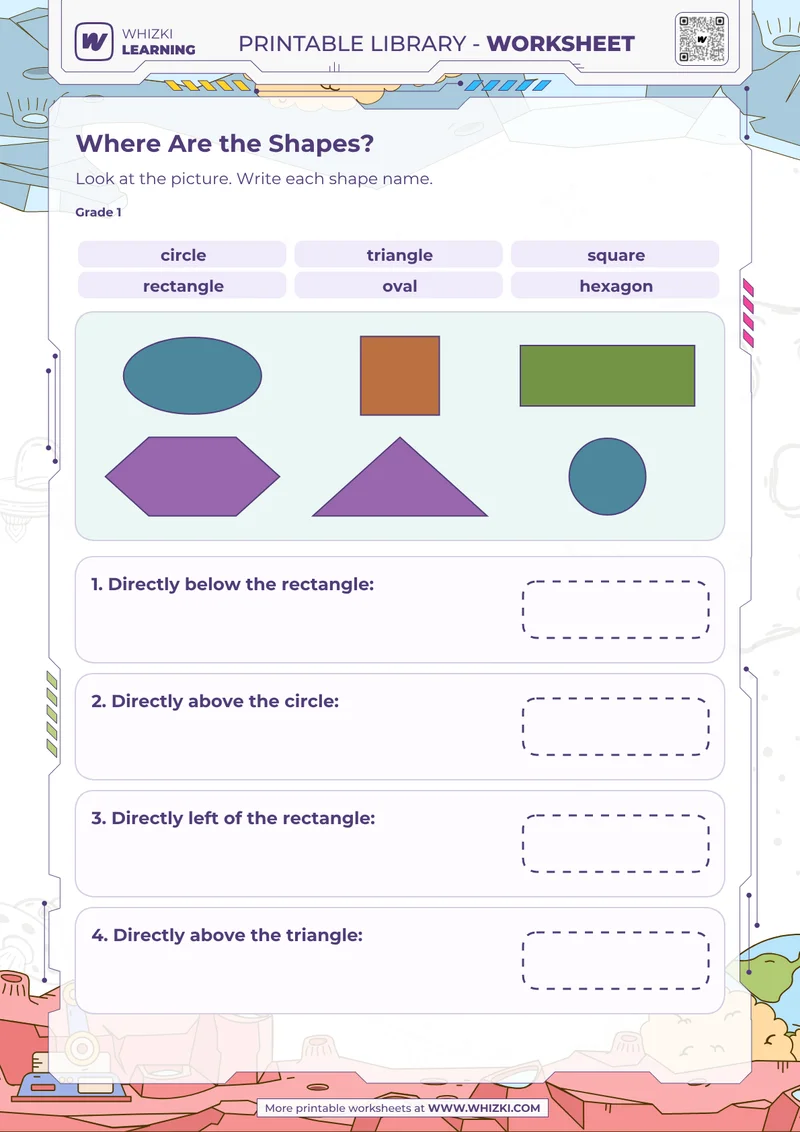 Where Are the Shapes? Worksheet