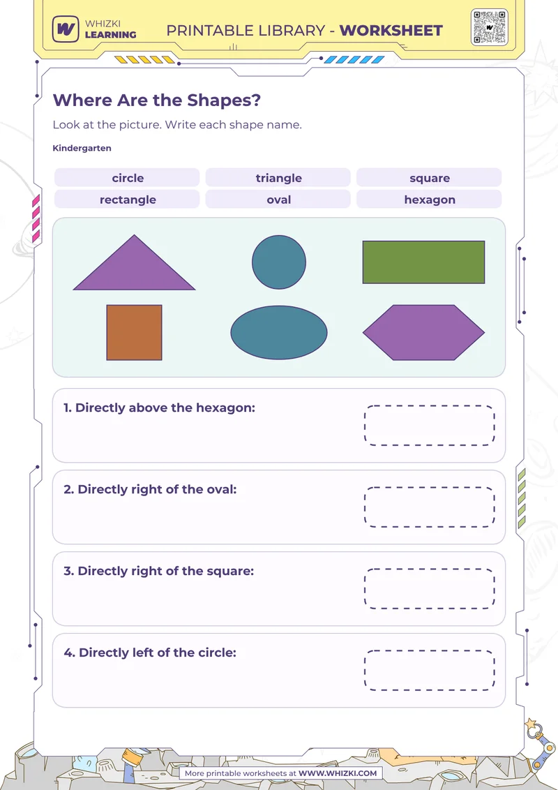 Where Are the Shapes? Worksheet