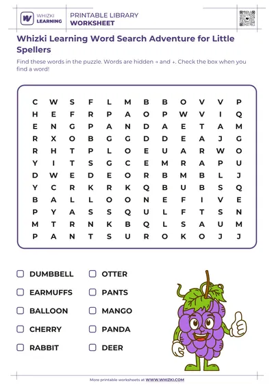 Whizki Learning Word Search Adventure for Little Spellers