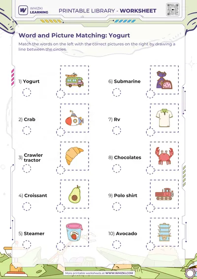 Word and Picture Matching: Yogurt