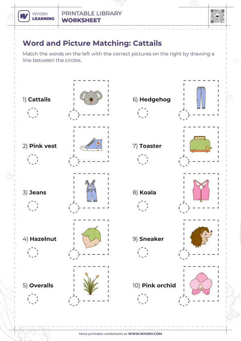 Word and Picture Matching: Cattails