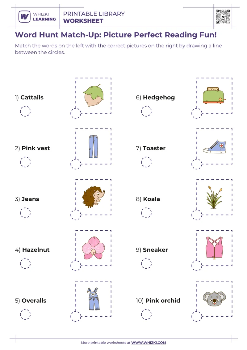Word Hunt Match-Up: Picture Perfect Reading Fun!