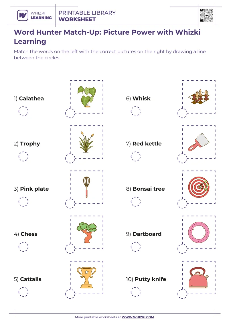 Word Hunter Match-Up: Picture Power with Whizki Learning