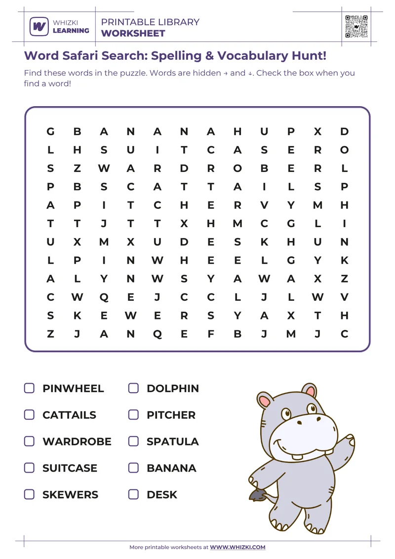 Word Safari Search: Spelling & Vocabulary Hunt!