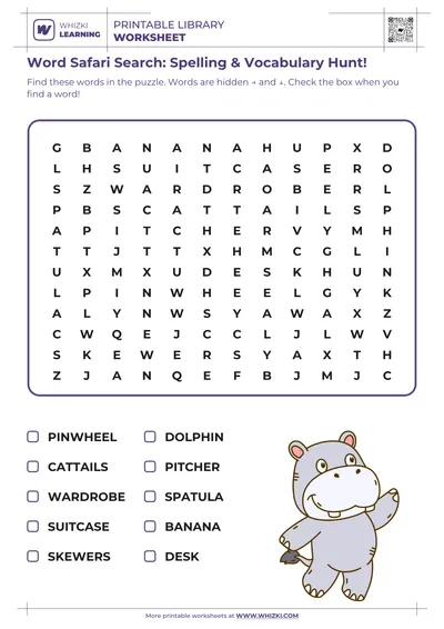 Word Safari Search: Spelling & Vocabulary Hunt!