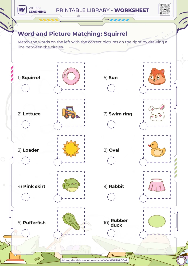 Word and Picture Matching: Squirrel