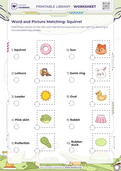 Word and Picture Matching: Squirrel