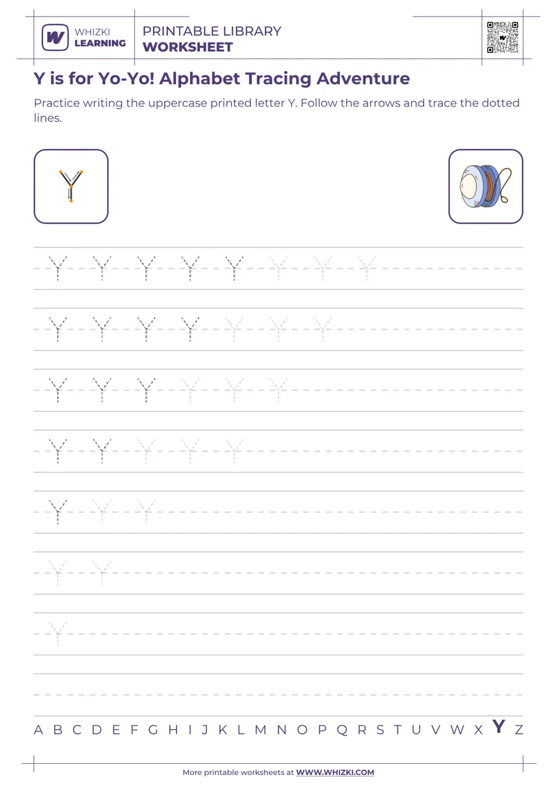 Y is for Yo-Yo! Alphabet Tracing Adventure