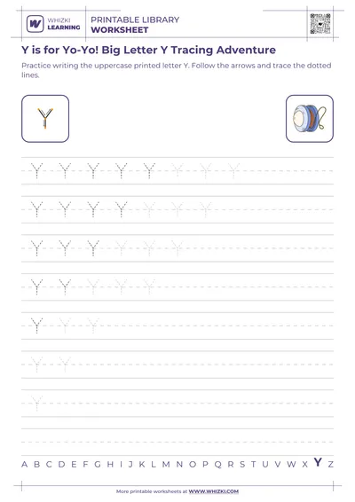 Y is for Yo-Yo! Big Letter Y Tracing Adventure