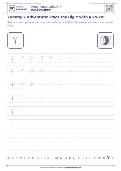 Yummy Y Adventure: Trace the Big Y with a Yo-Yo!