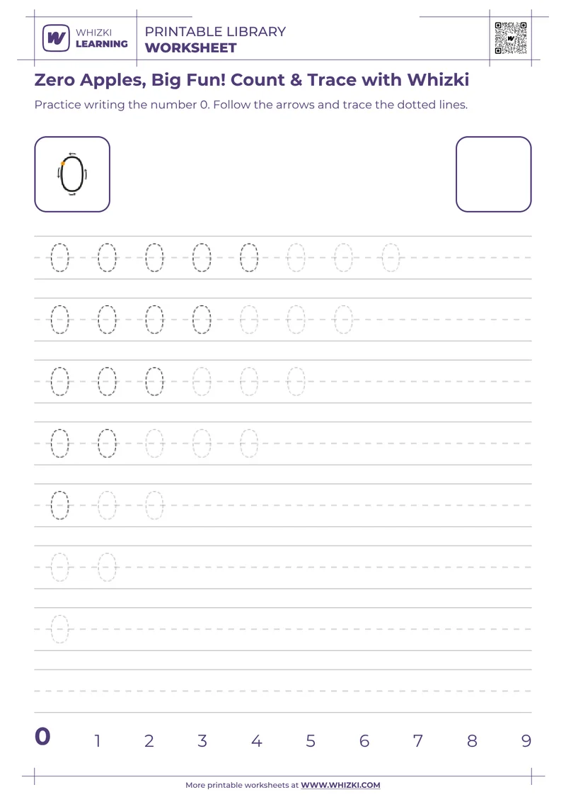 Zero Apples, Big Fun! Count & Trace with Whizki