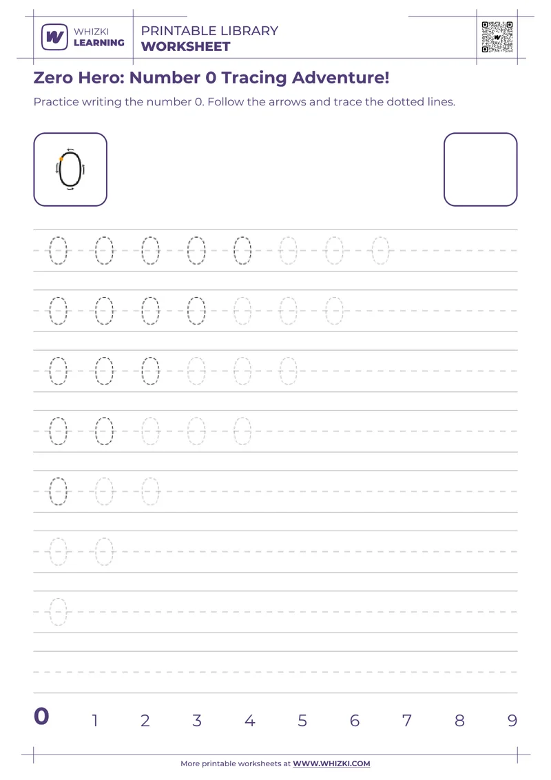 Zero Hero: Number 0 Tracing Adventure!