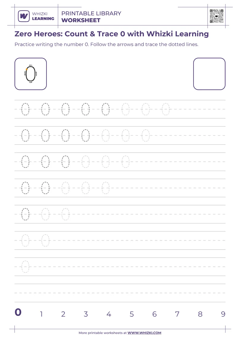Zero Heroes: Count & Trace 0 with Whizki Learning